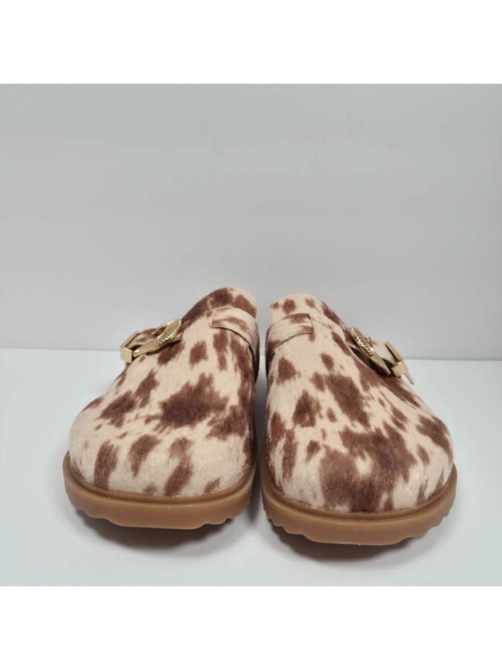 DV by Dolce Vita Yeehaw Women's Brown Faux Calf Hair Mule Clogs US Size 9 - Picture 3 of 8